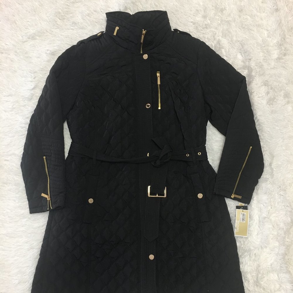 ⚡️SOLD⚡️Michael Kors quilted belted jacket